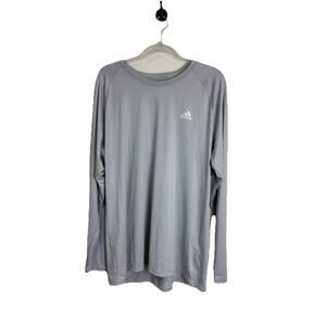 Adidas Men's Baselayer Grey Sun Shirt UPF 50 2XL